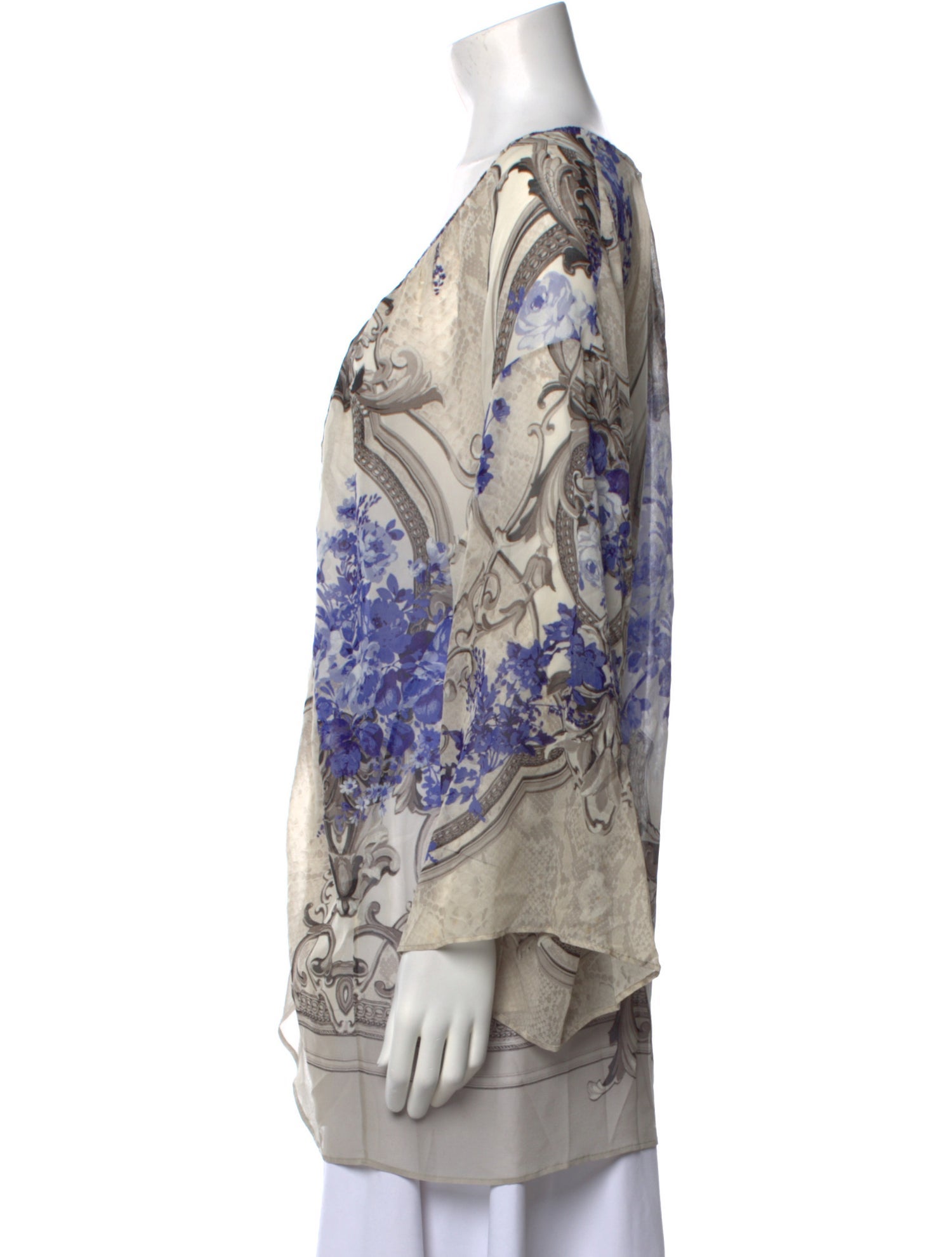 Roberto Cavalli Silk Printed Tunic
