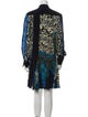 Roberto Cavalli Wool Knee-Length Dress