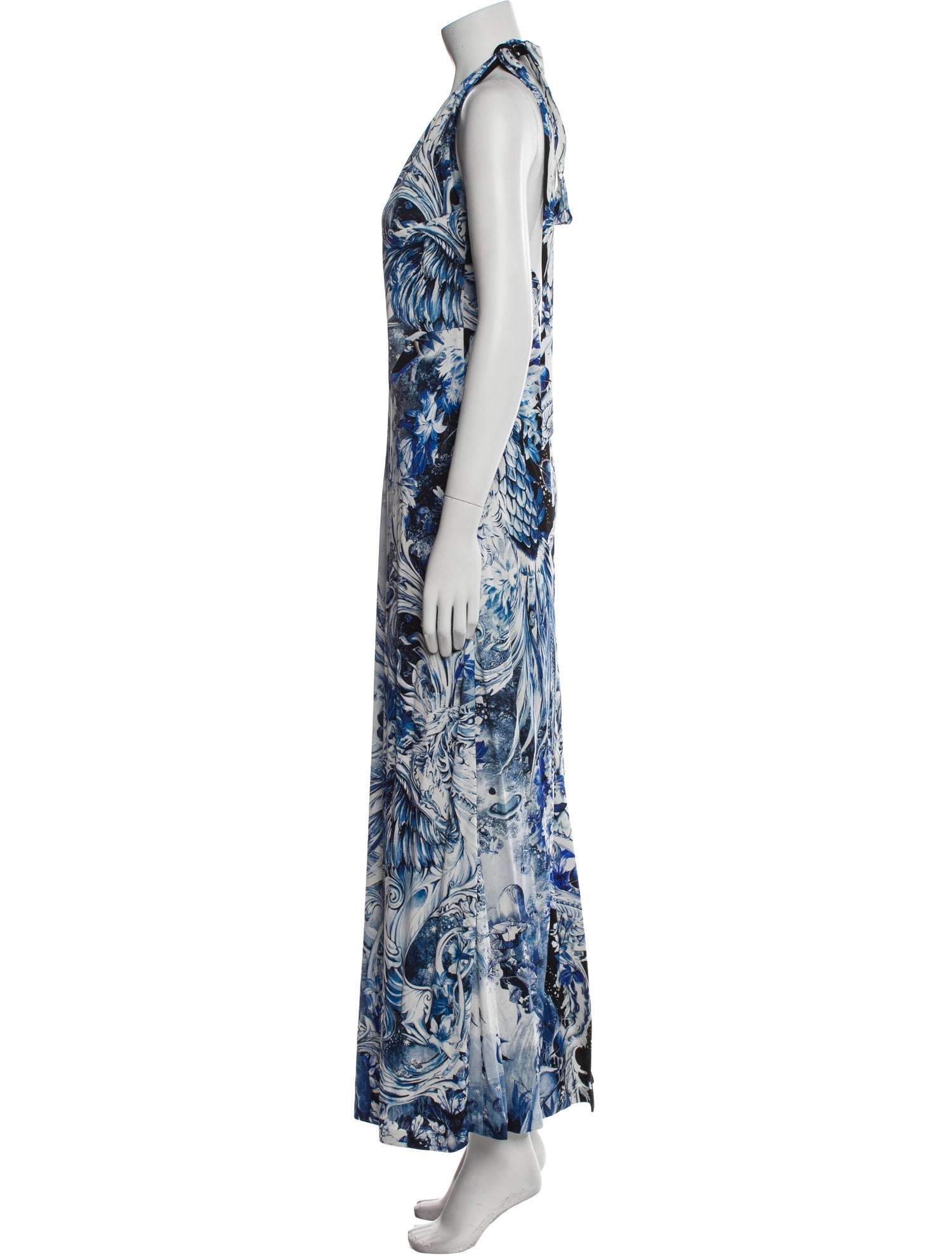 Roberto Cavalli Printed Long Dress