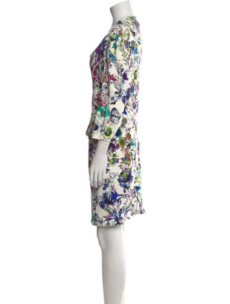 Roberto Cavalli Floral Print Knee-Length Dress