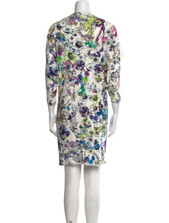 Roberto Cavalli Floral Print Knee-Length Dress