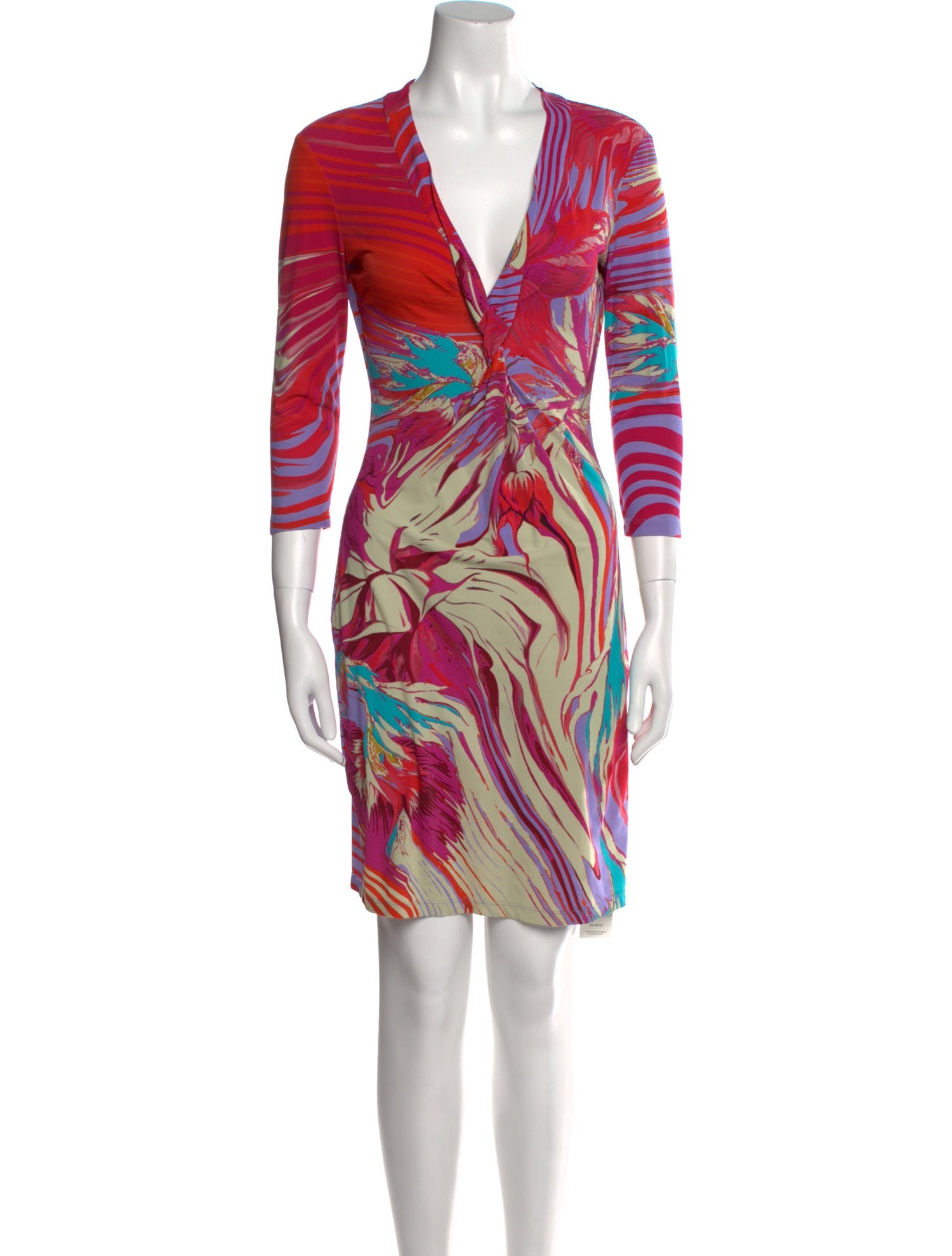 Roberto Cavalli Nylon Knee-Length Dress