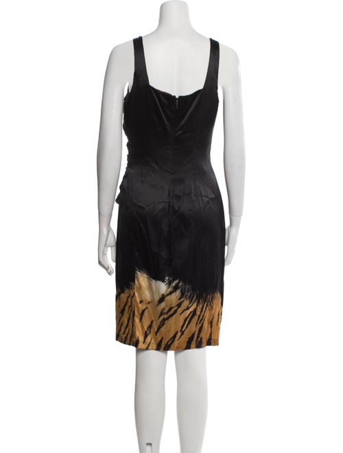 Roberto Cavalli Silk Knee-Length Dress