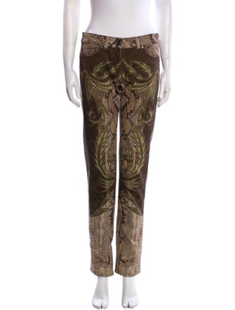 Roberto Cavalli Printed Straight Leg Pants
