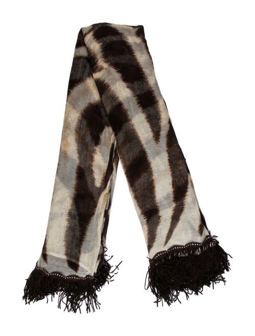 Roberto Cavalli Striped Scarf