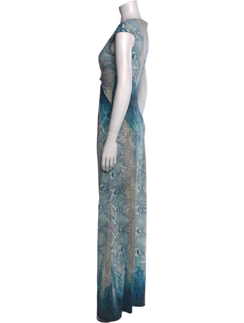 Roberto Cavalli Animal Print Long Dress