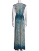 Roberto Cavalli Animal Print Long Dress