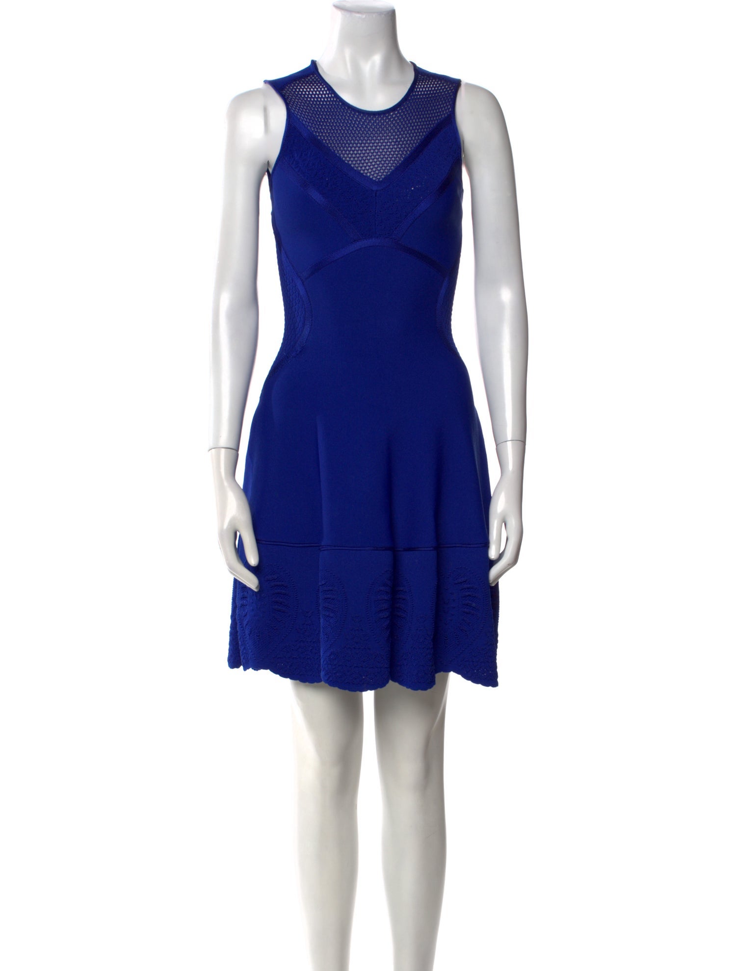 Roberto Cavalli Crew Neck Mini Dress