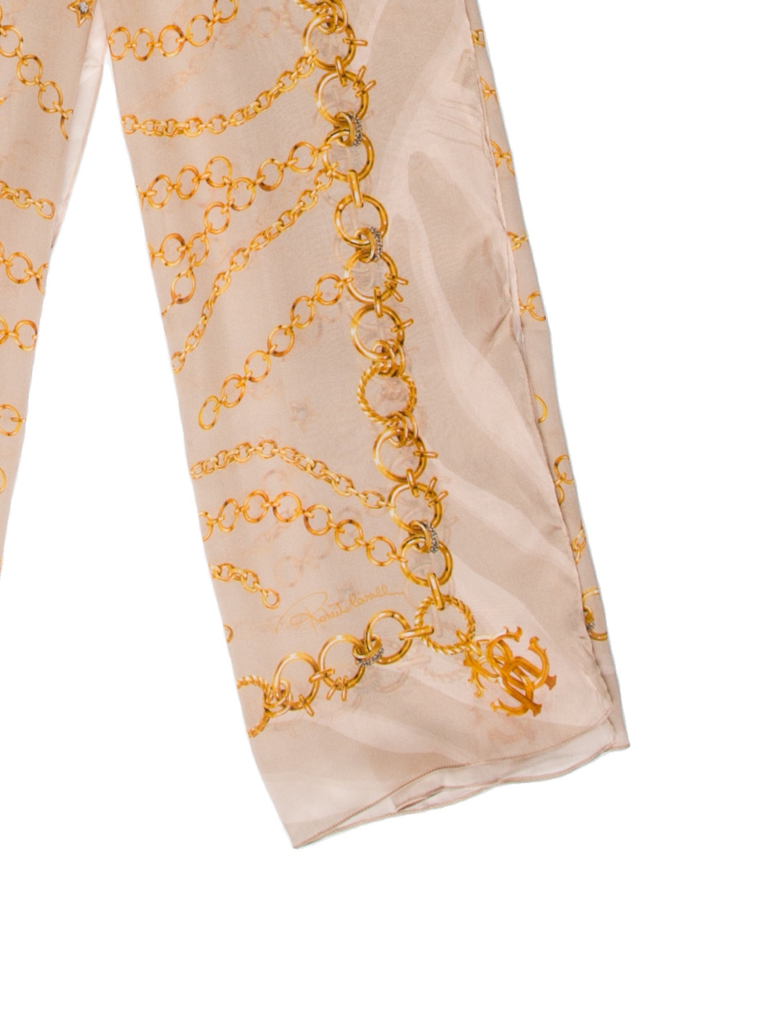 Roberto Cavalli Silk Paisley Print Scarf