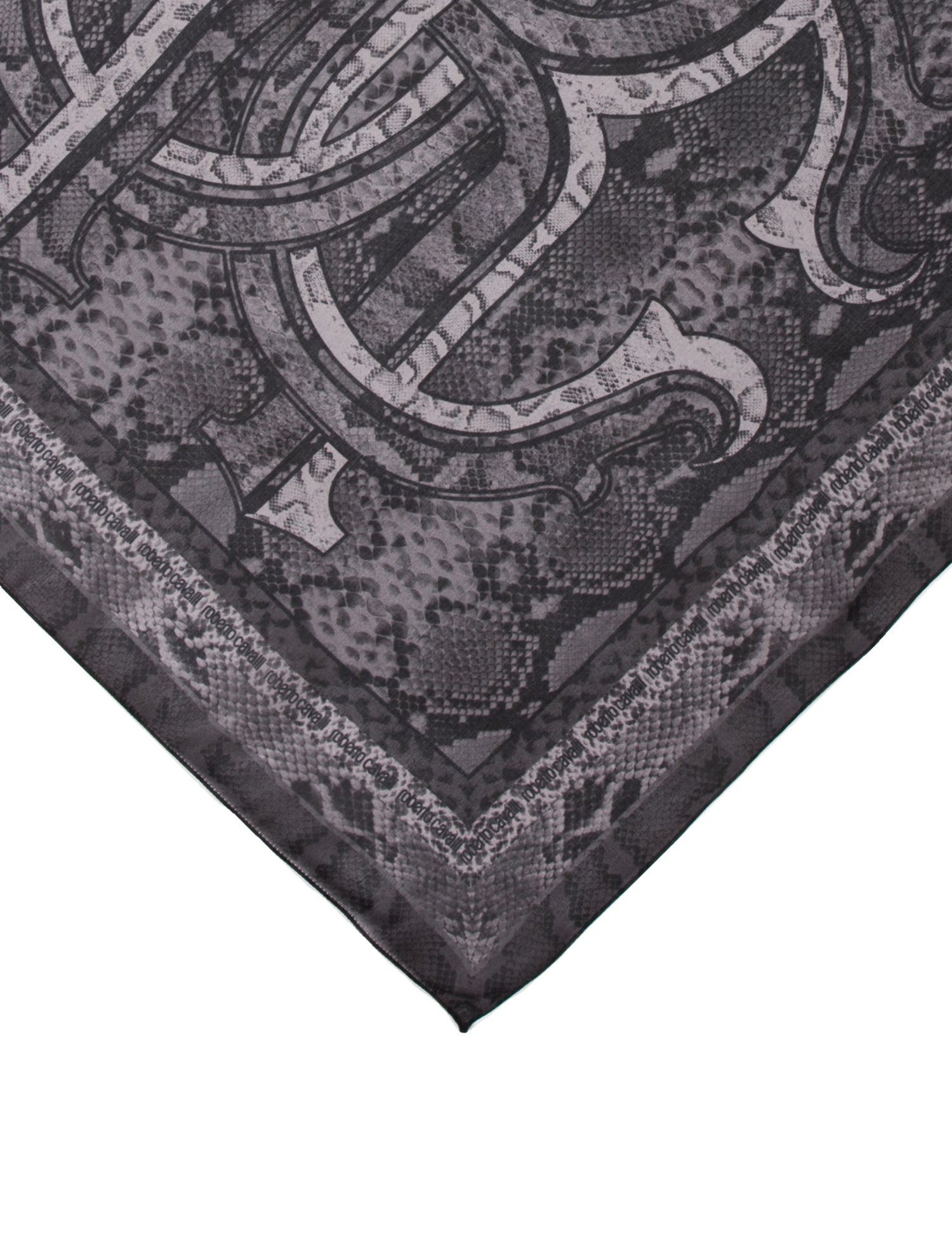Roberto Cavalli Silk Paisley Print Scarf