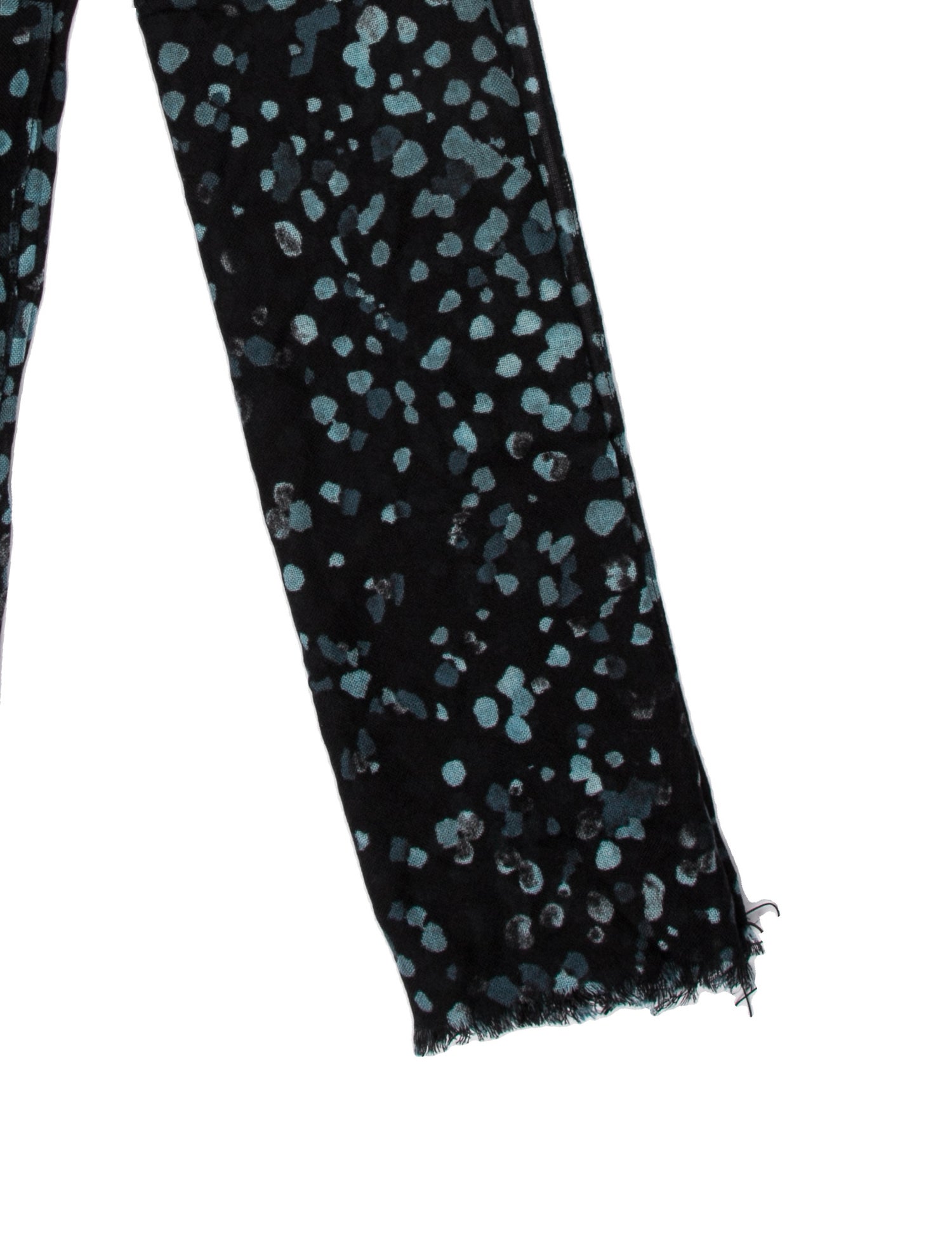 Roberto Cavalli Cashmere Floral Print Scarf