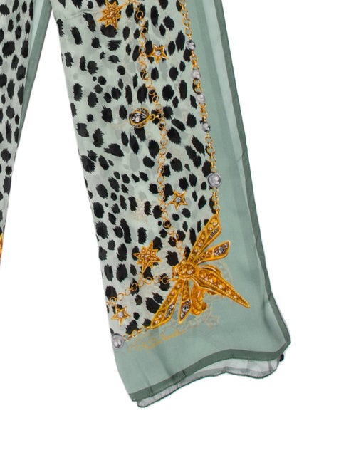 Roberto Cavalli Silk Floral Print Scarf