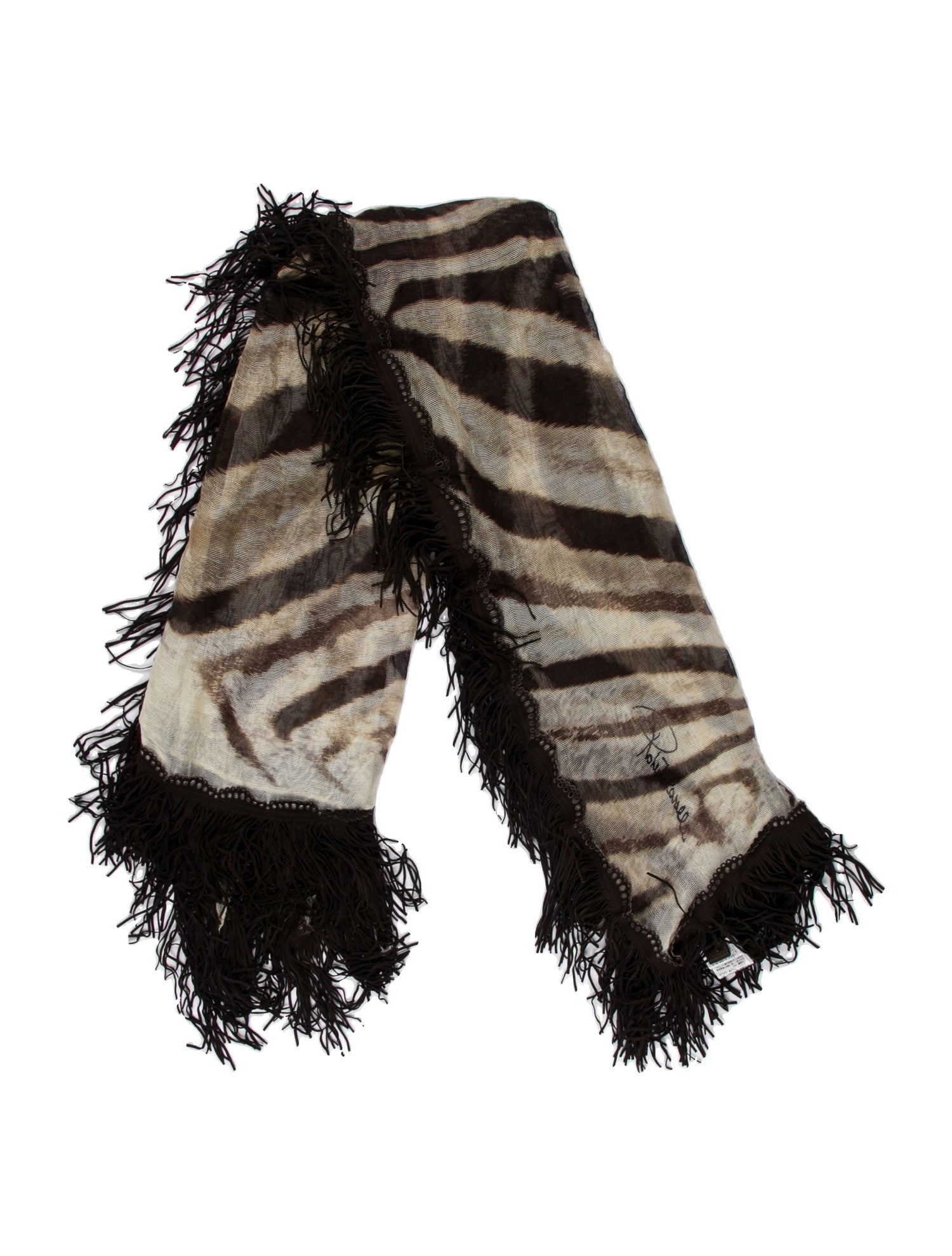 Roberto Cavalli Animal Print Scarf