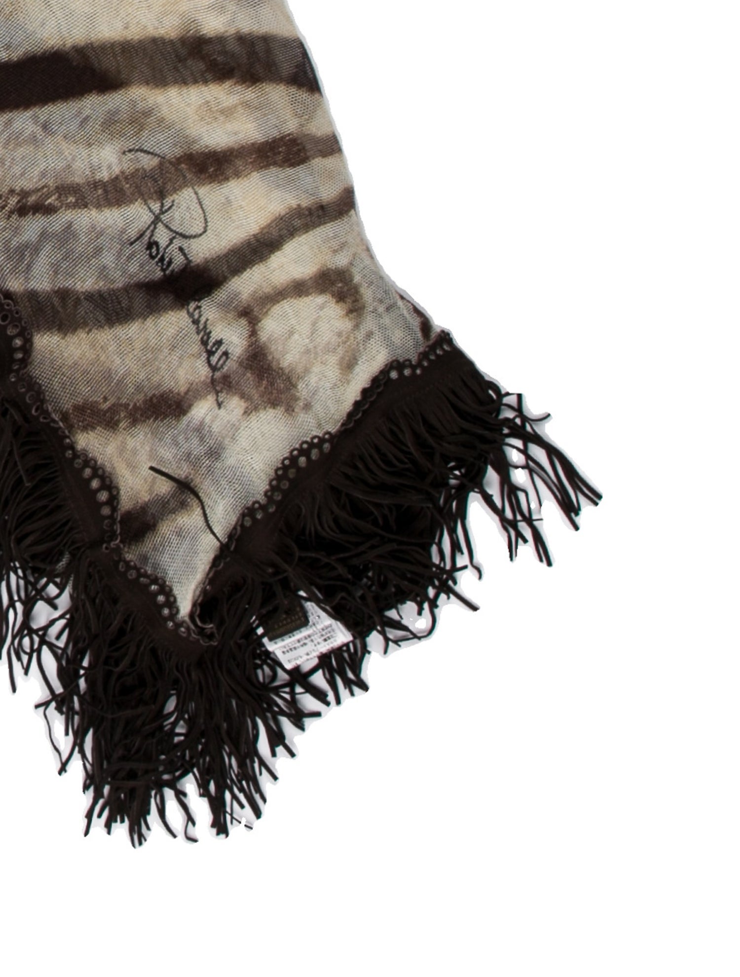 Roberto Cavalli Animal Print Scarf