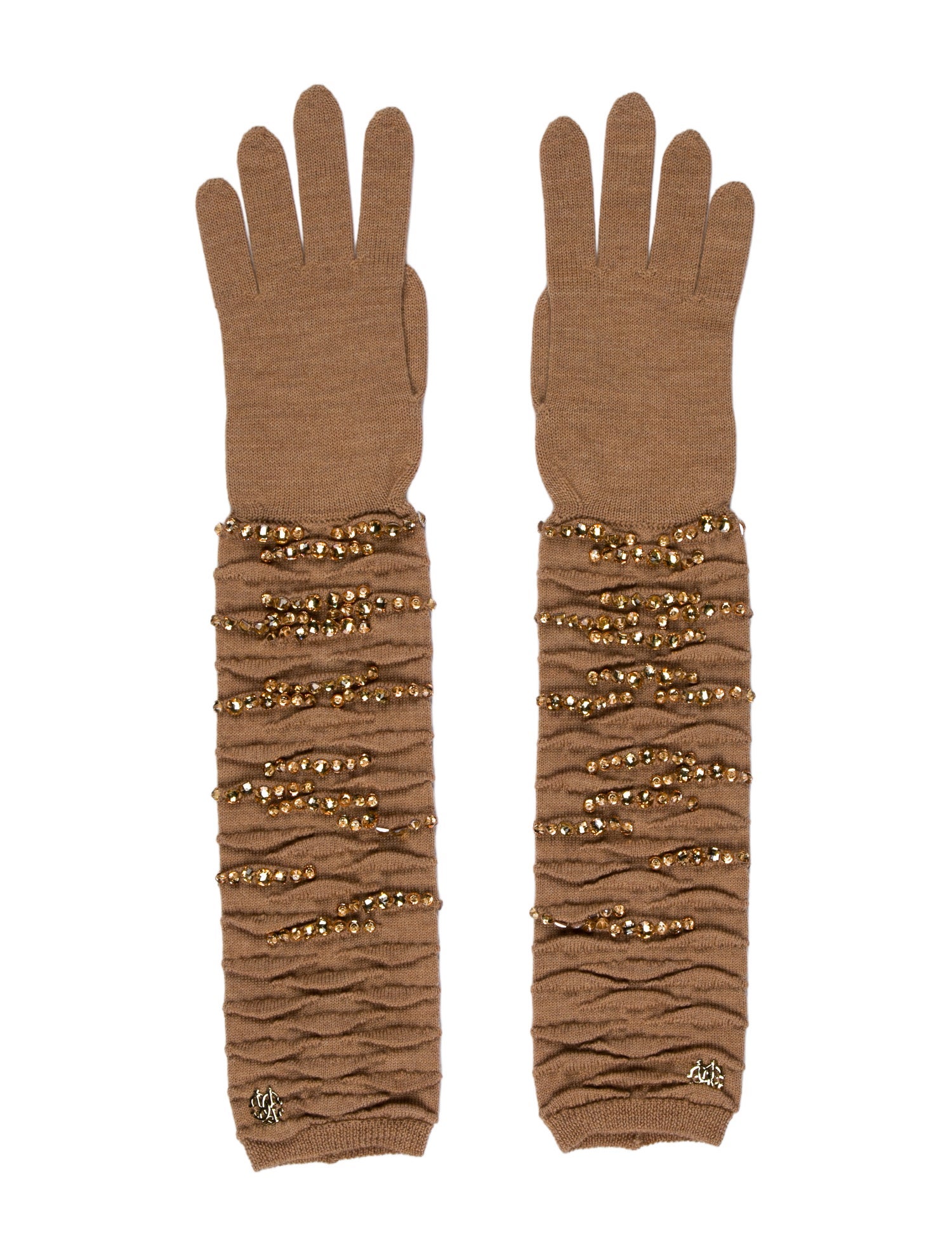 Roberto Cavalli Wool Gloves
