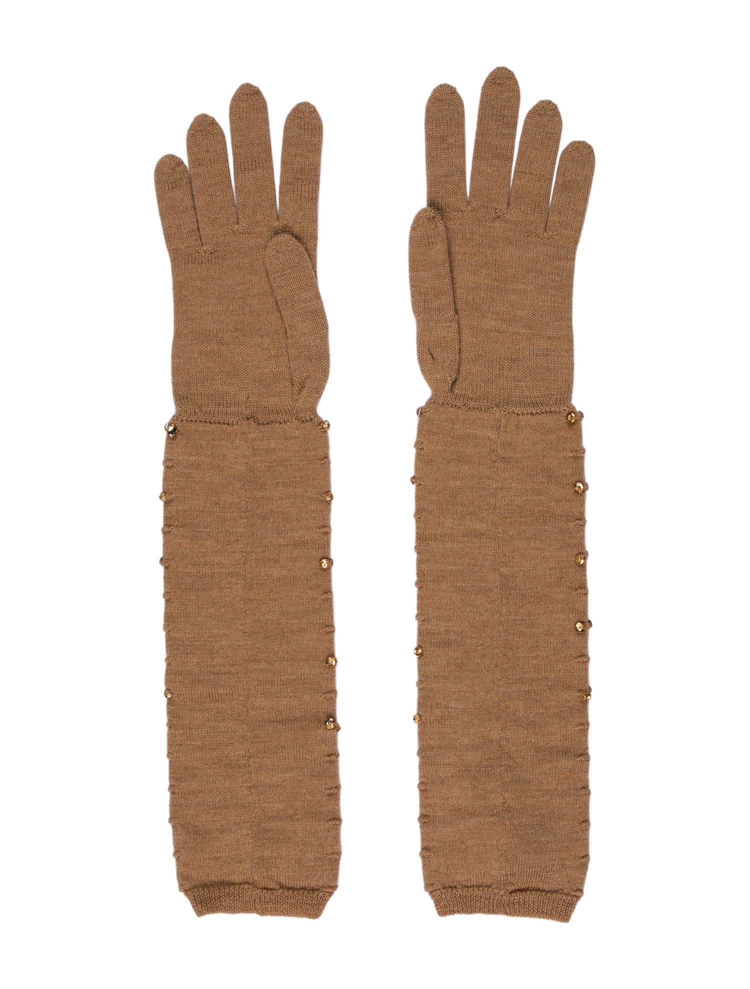 Roberto Cavalli Wool Gloves