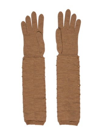 Roberto Cavalli Wool Gloves