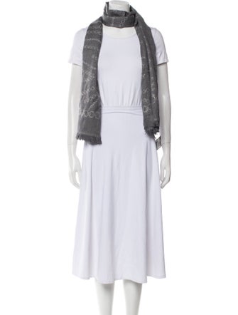 Roberto Cavalli Wool Printed Scarf