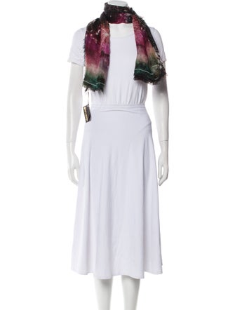 Roberto Cavalli Cashmere Striped Scarf