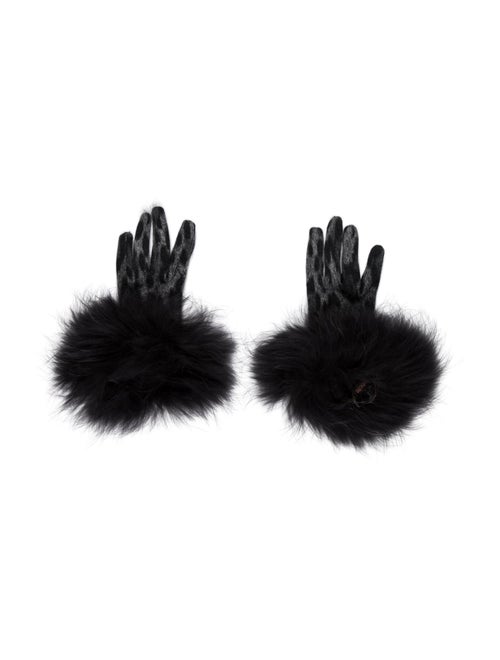 Roberto Cavalli Wool Gloves