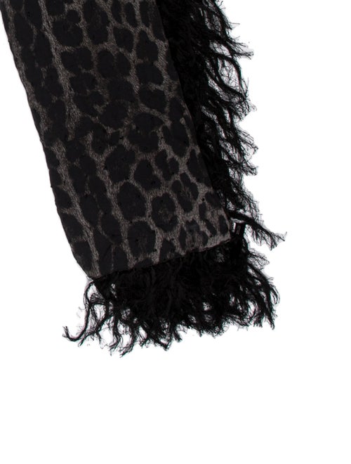 Roberto Cavalli Silk Animal Print Scarf
