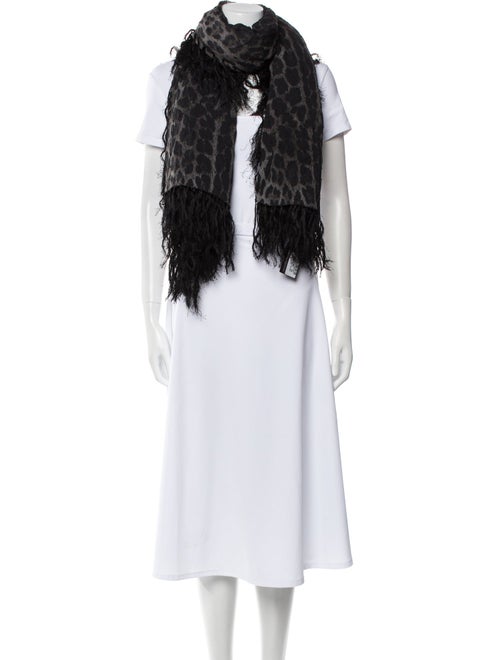 Roberto Cavalli Silk Animal Print Scarf