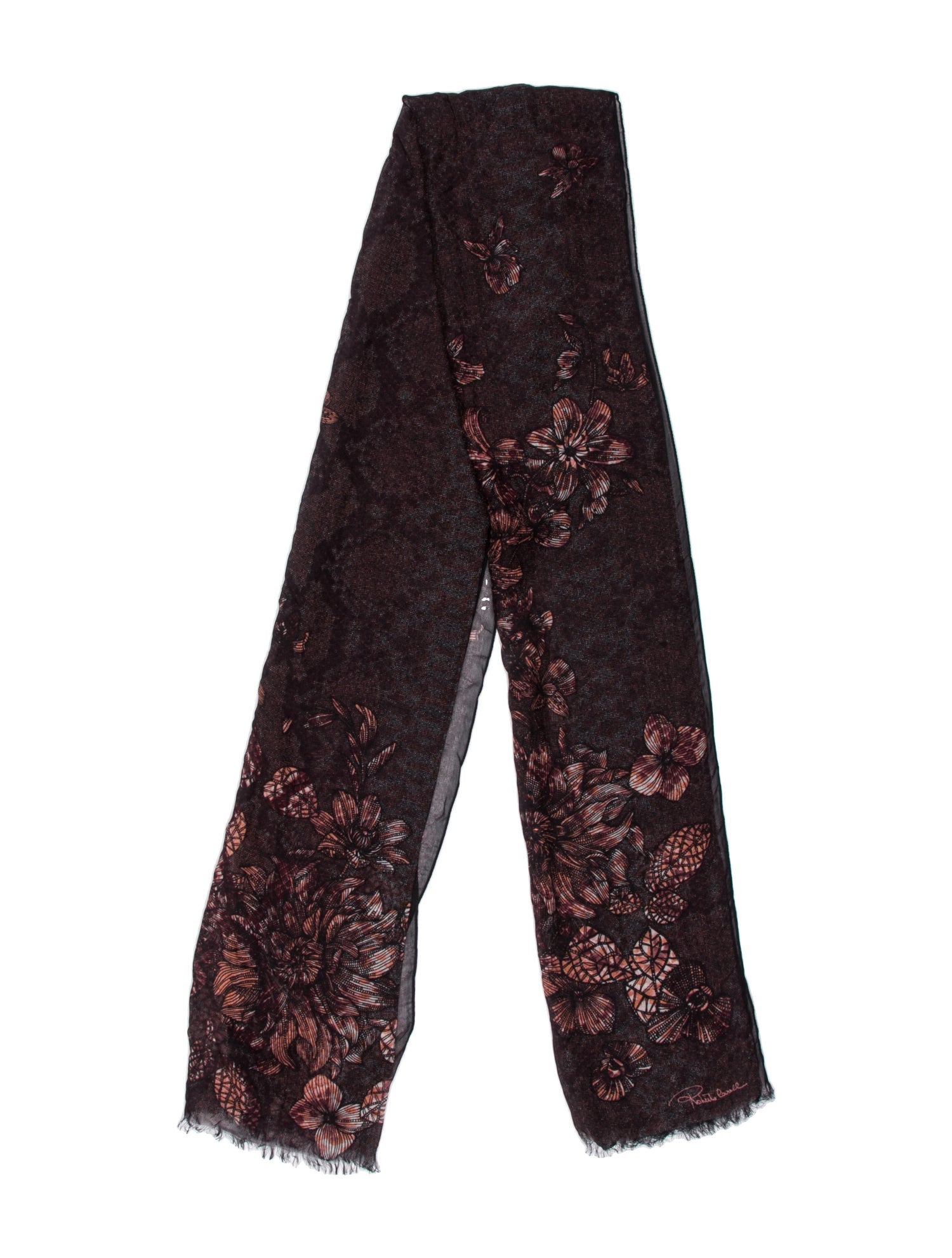 Roberto Cavalli Cashmere Printed Scarf