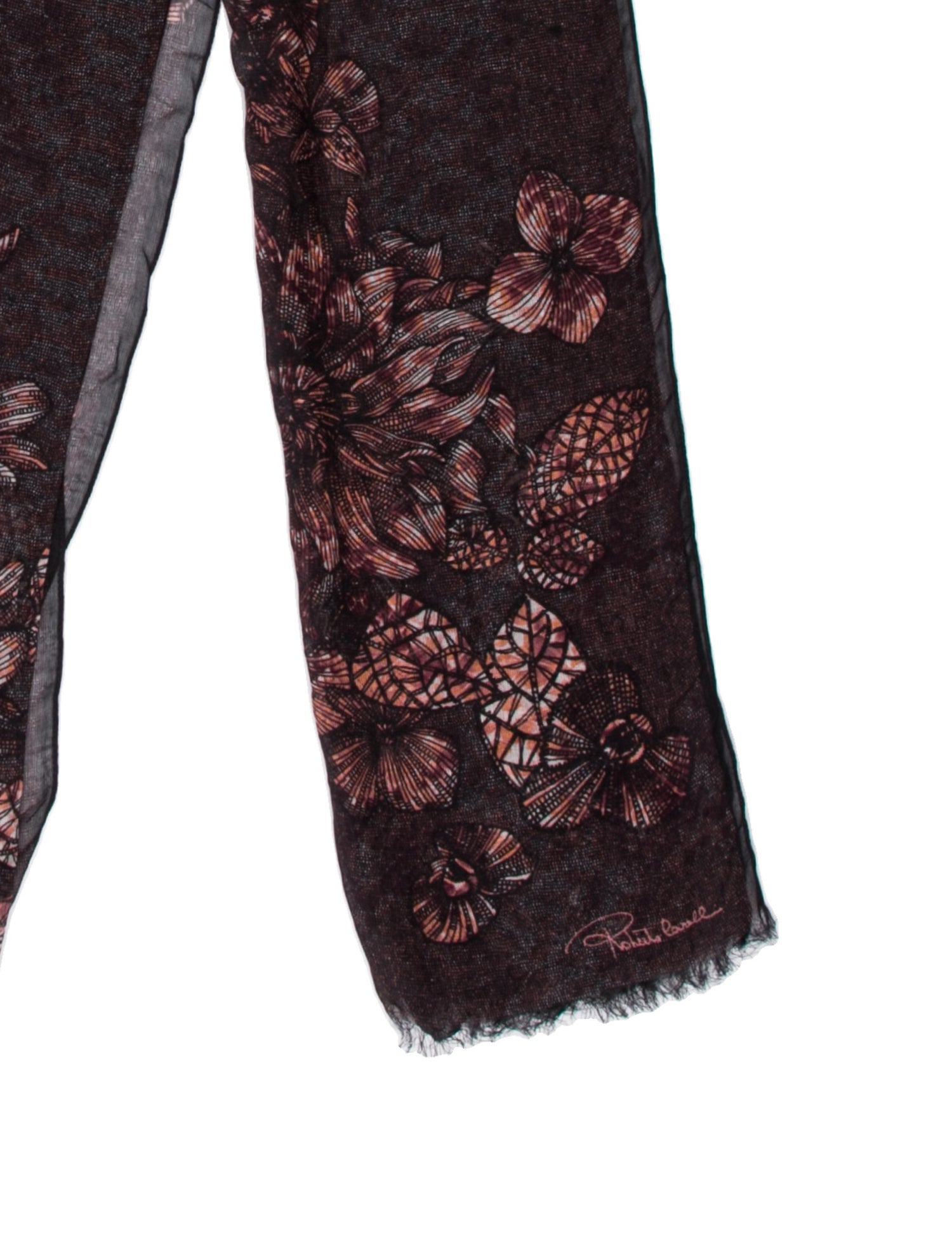 Roberto Cavalli Cashmere Printed Scarf