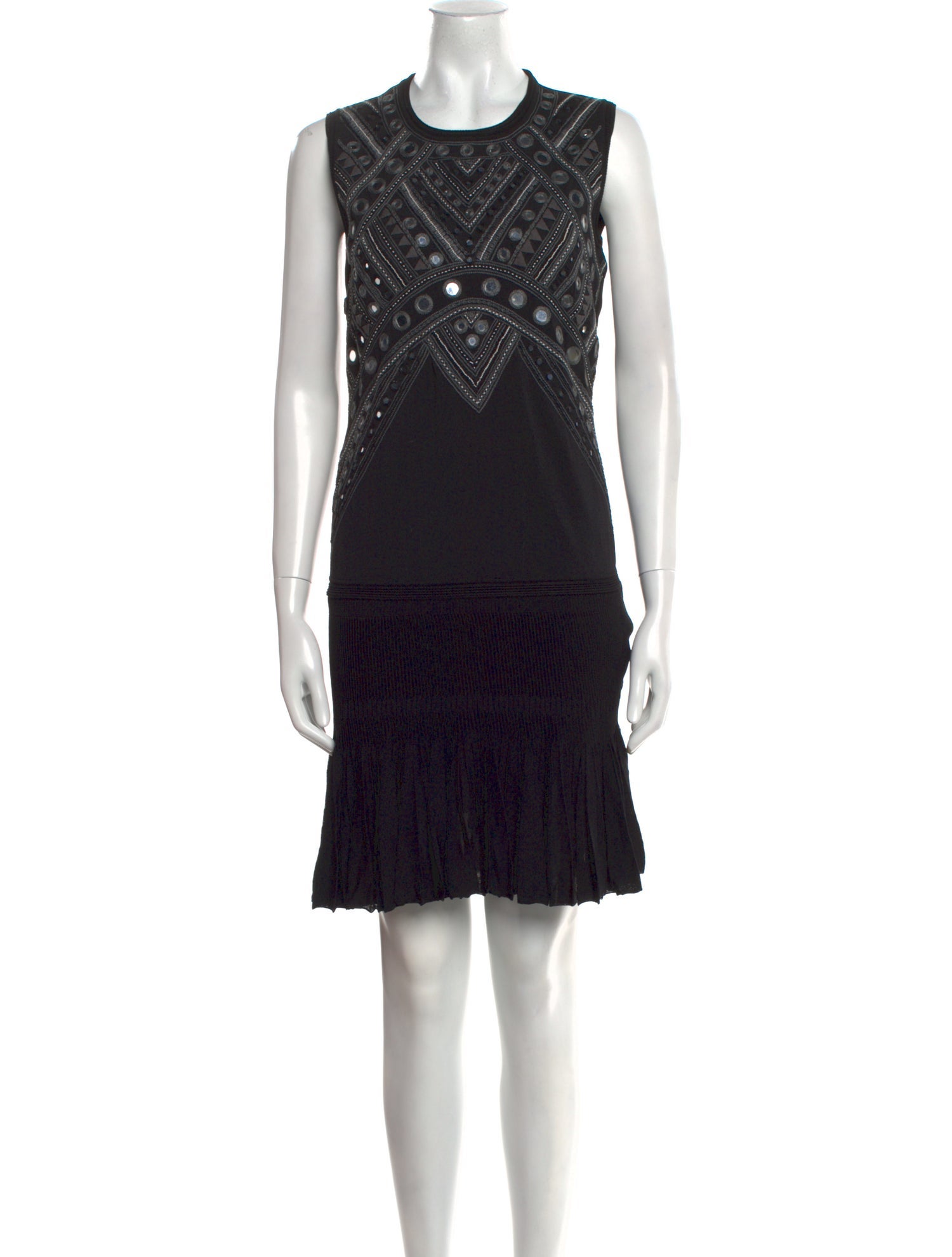 Roberto Cavalli Crew Neck Mini Dress w/ Tags
