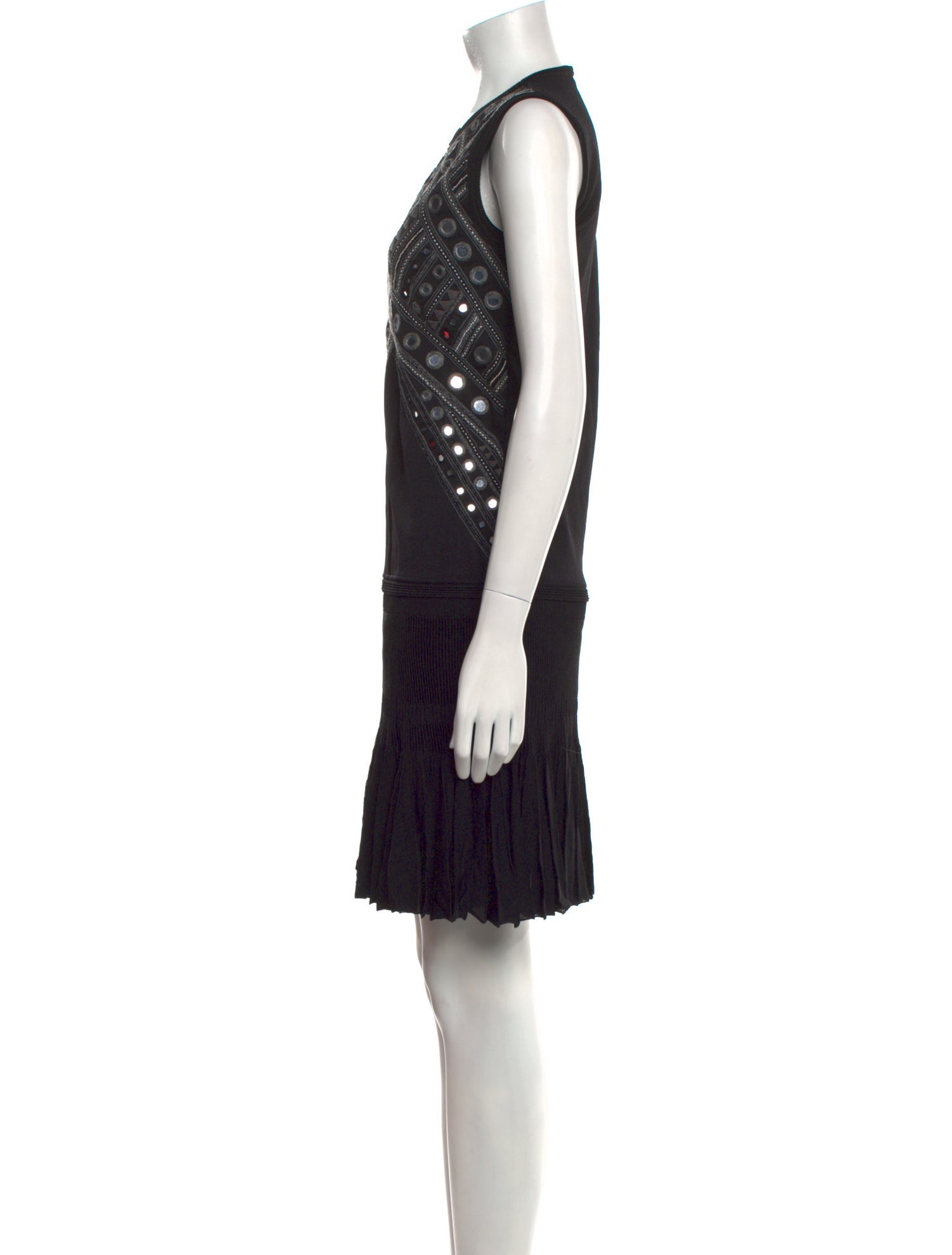 Roberto Cavalli Crew Neck Mini Dress w/ Tags