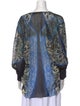 Roberto Cavalli Printed V-Neck Blouse