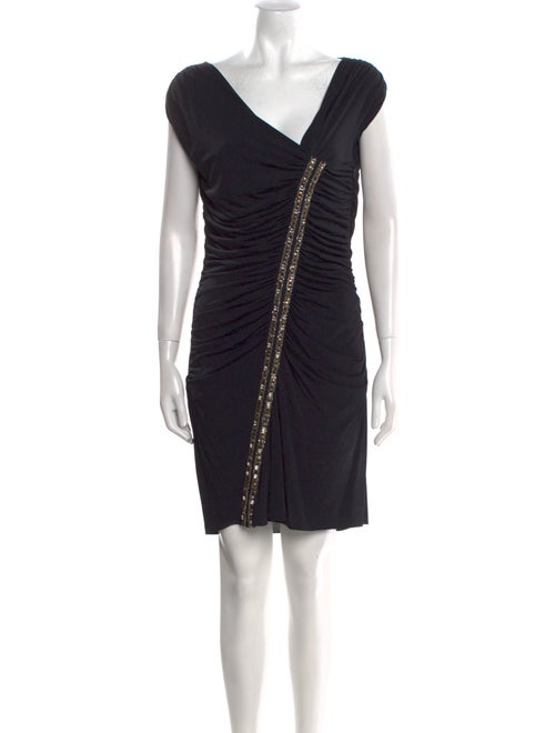 Roberto Cavalli V-Neck Mini Dress