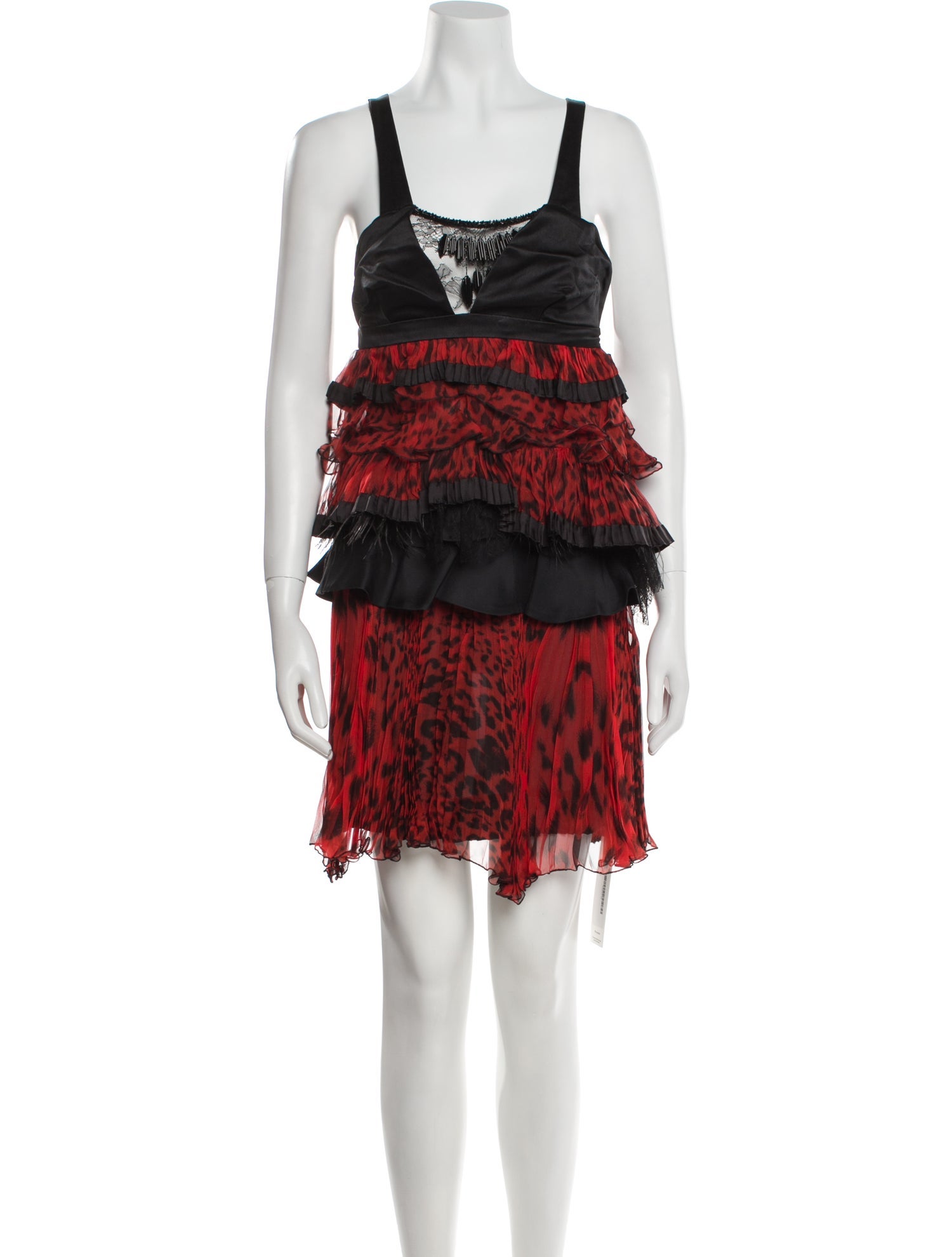 Roberto Cavalli Silk Knee-Length Dress