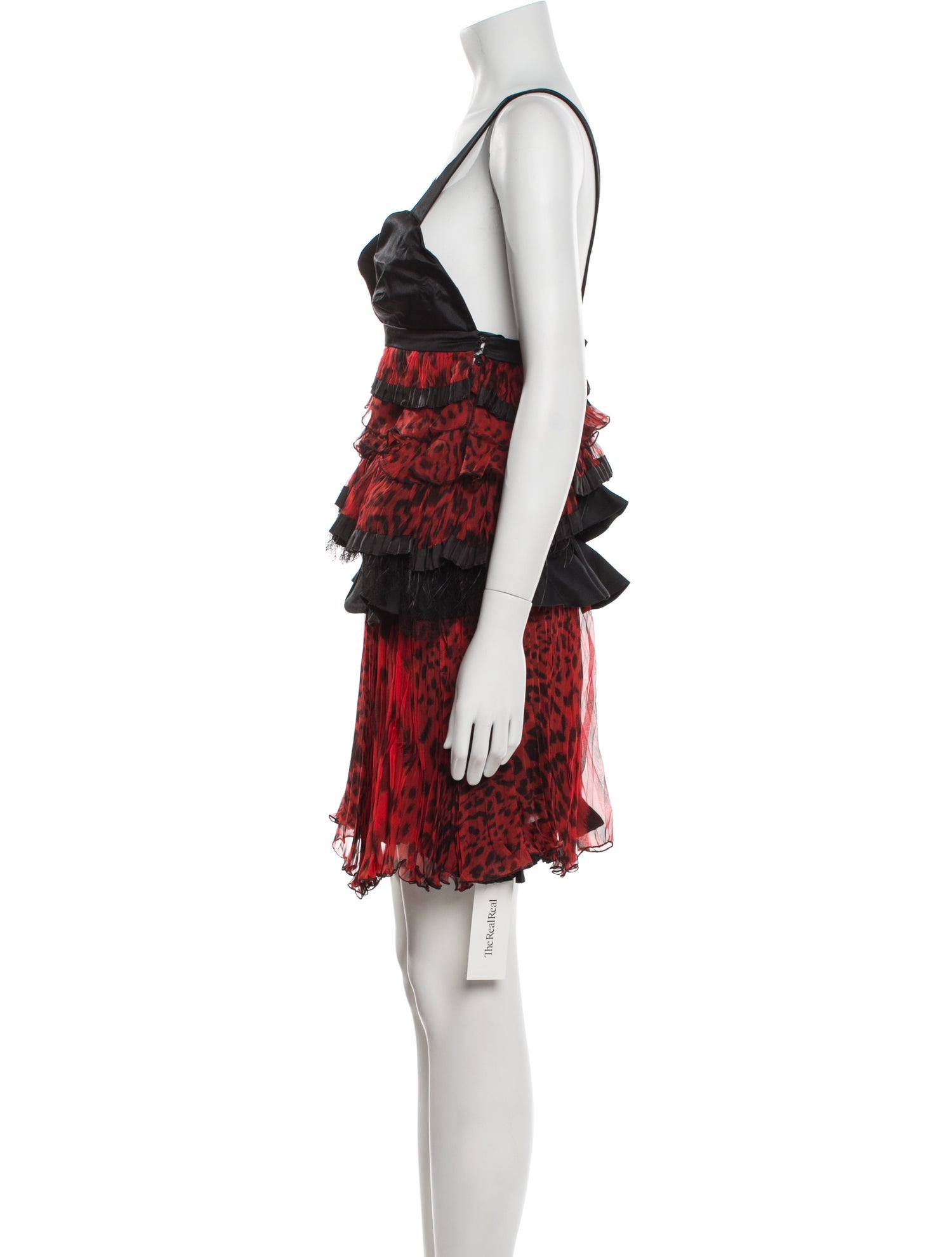 Roberto Cavalli Silk Knee-Length Dress