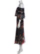 Roberto Cavalli Silk Midi Length Dress