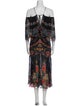 Roberto Cavalli Silk Midi Length Dress