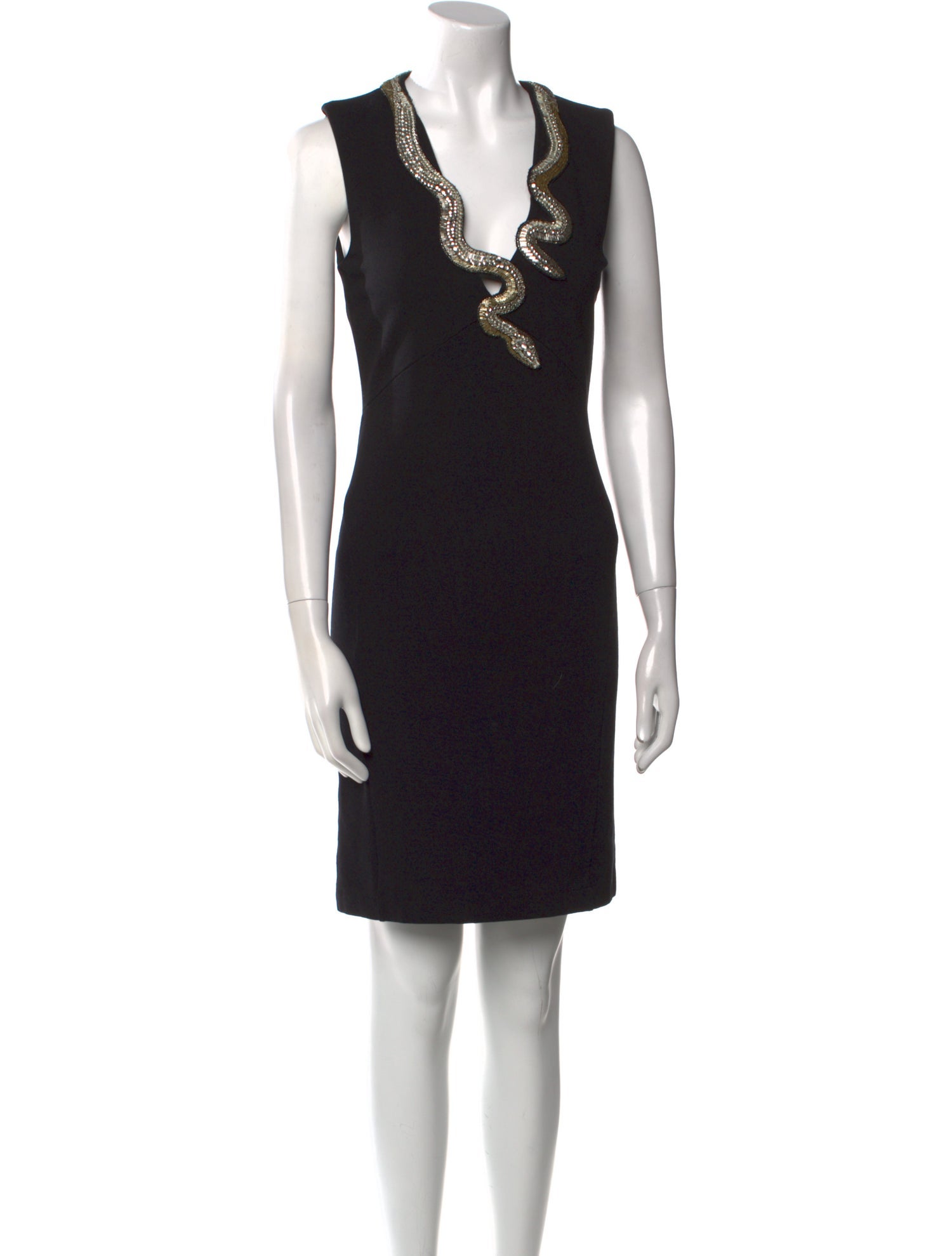 Roberto Cavalli V-Neck Mini Dress