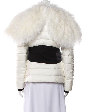 Roberto Cavalli Colorblock Pattern Down Jacket