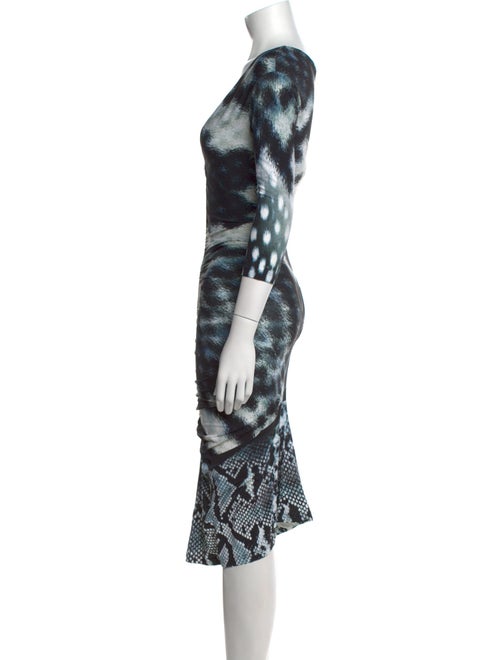 Roberto Cavalli Tie-Dye Print Midi Length Dress