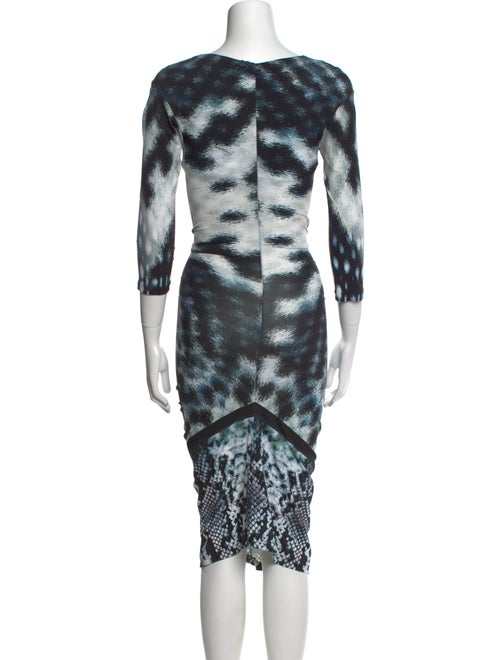 Roberto Cavalli Tie-Dye Print Midi Length Dress
