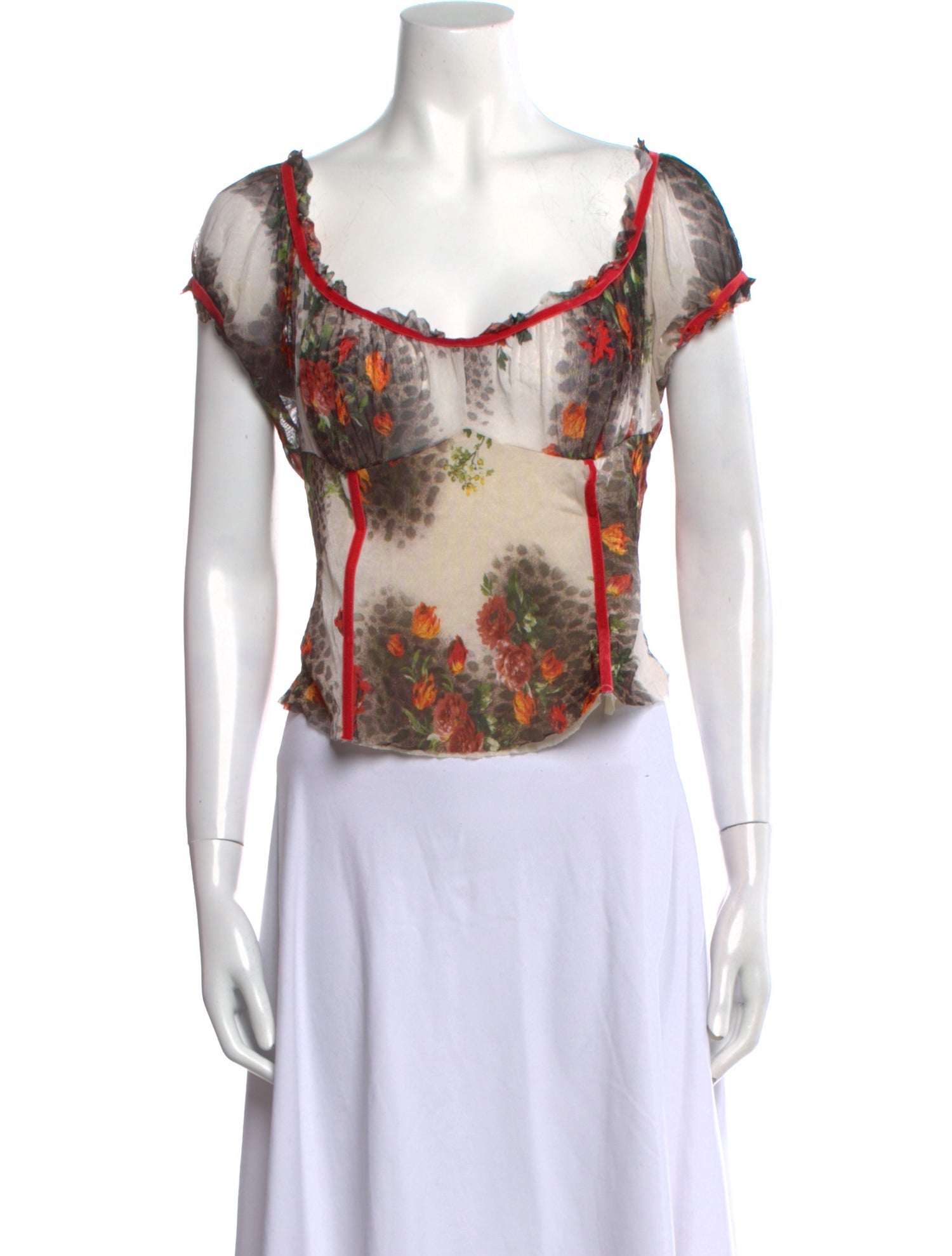 Roberto Cavalli Vintage 2000's Crop Top