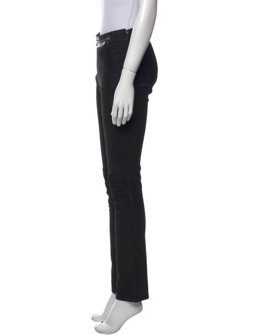 Roberto Cavalli Leather Straight Leg Pants