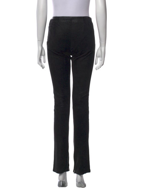 Roberto Cavalli Leather Straight Leg Pants