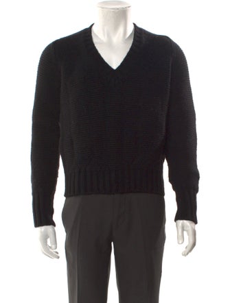 Roberto Cavalli Virgin Wool V-Neck Pullover