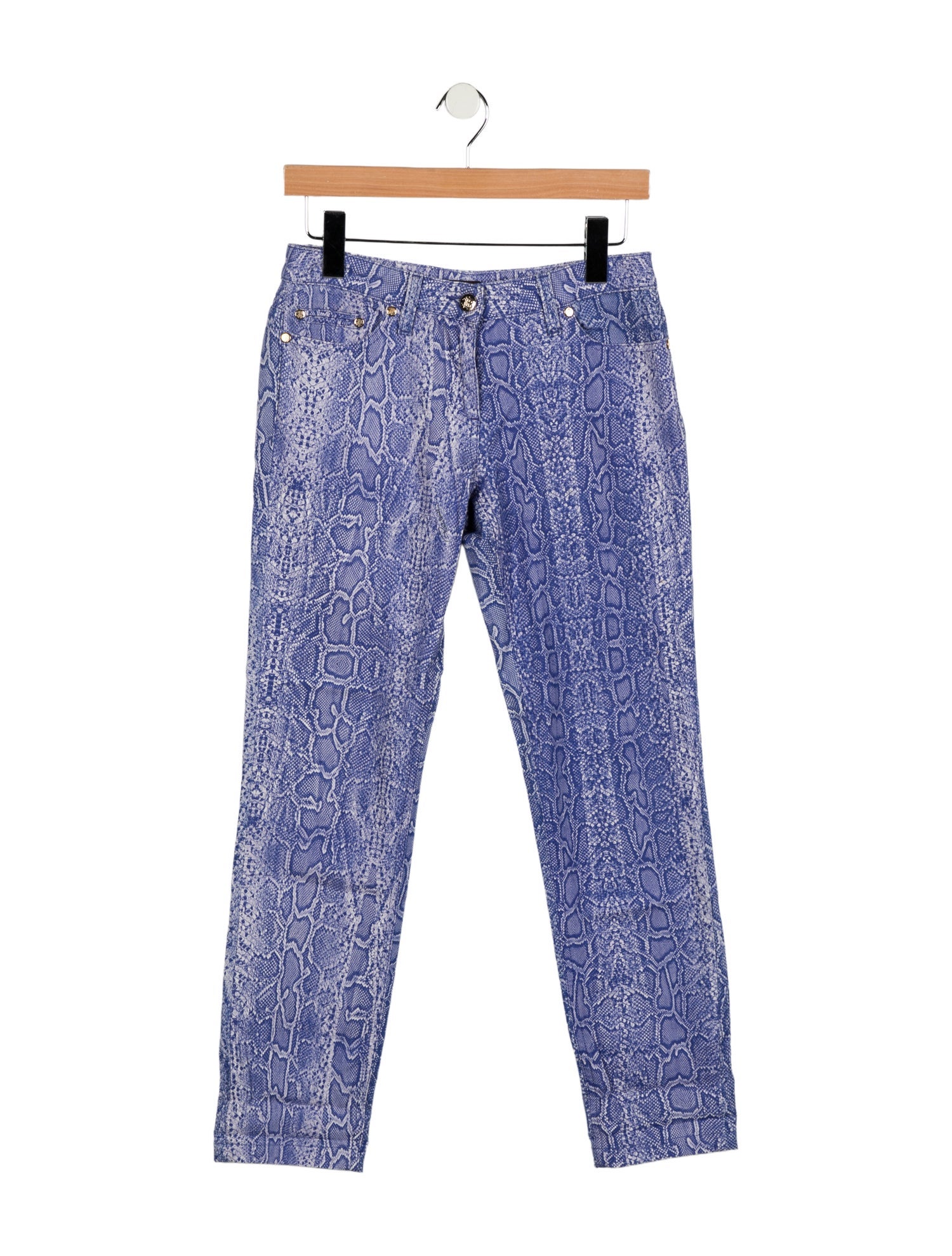 Roberto Cavalli Mid-Rise Straight Leg Jeans