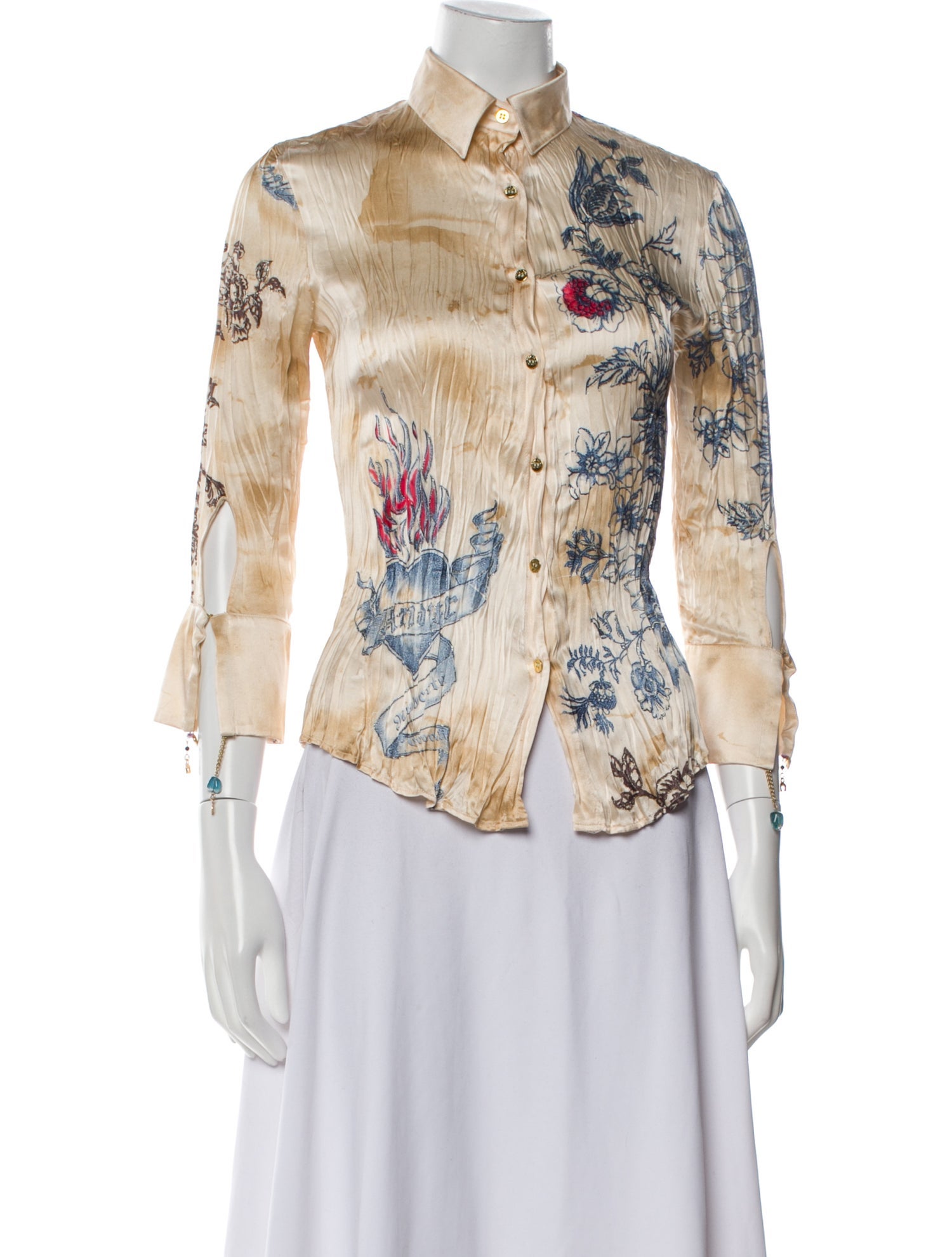 Roberto Cavalli Vintage 2003 Button-Up Top