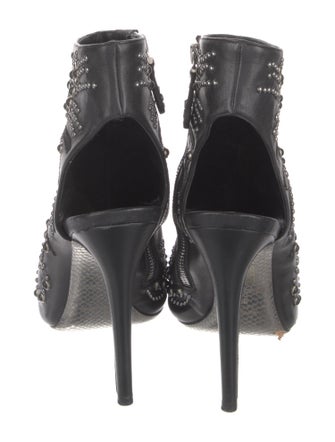 Roberto Cavalli Leather Gladiator Sandals