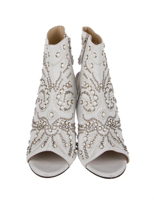 Roberto Cavalli Leather Patterned Gladiator Sandals