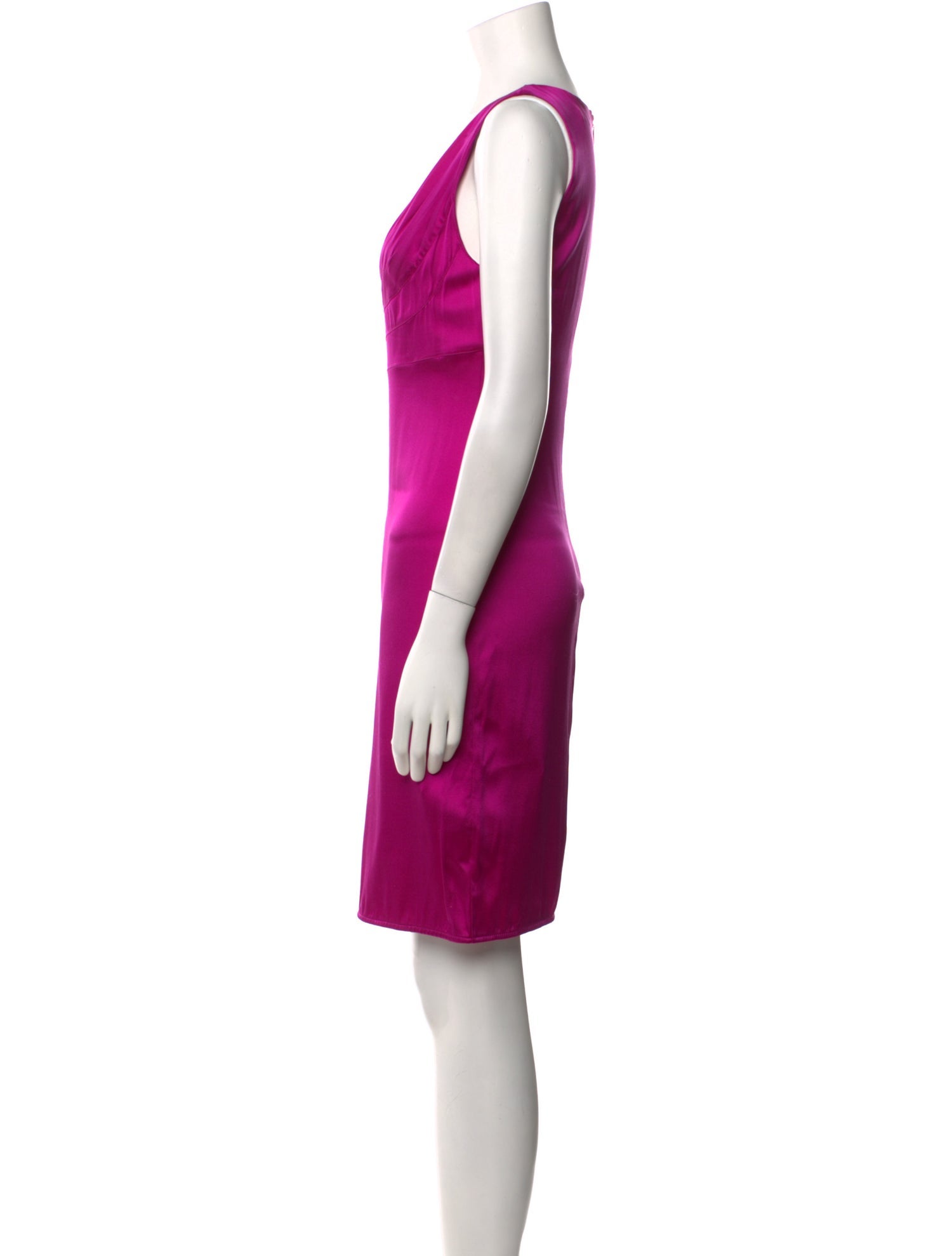 Roberto Cavalli Silk Knee-Length Dress