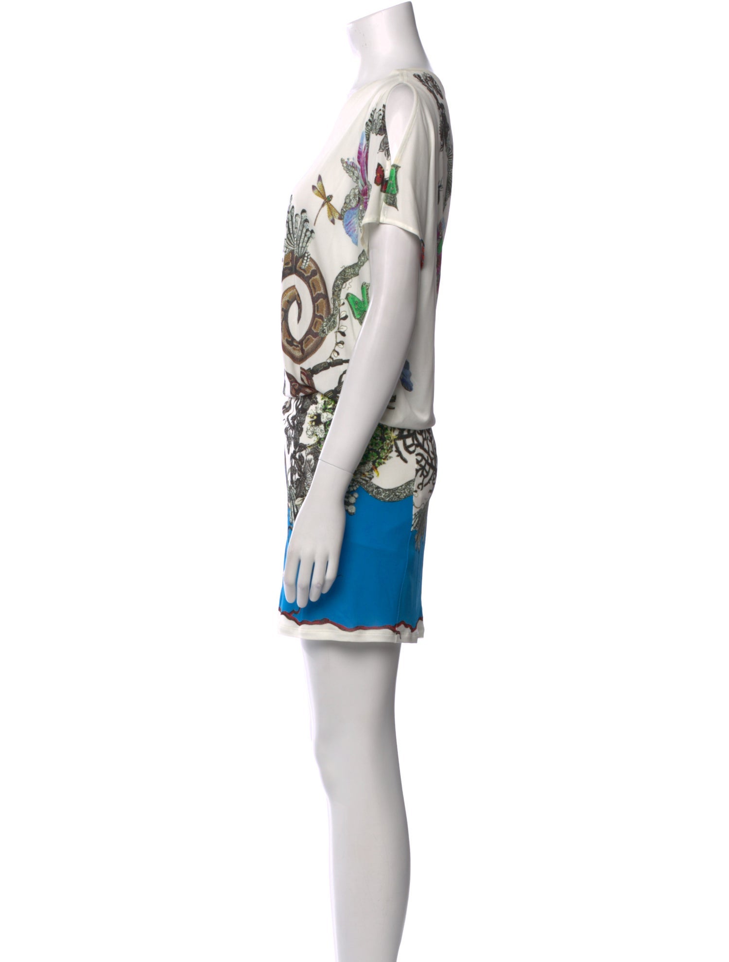 Roberto Cavalli Printed Knee-Length Dress